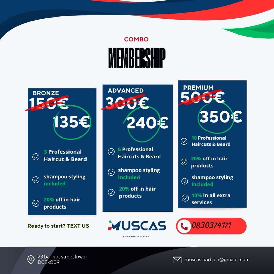 Haircut & Beard Membership — Advanced